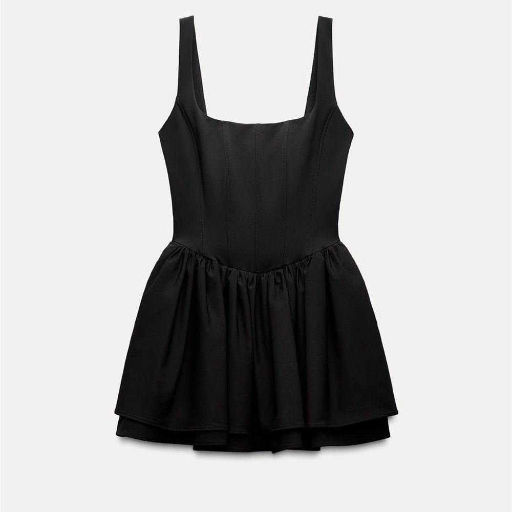 ZARA Brand New Ruched Corset Dress